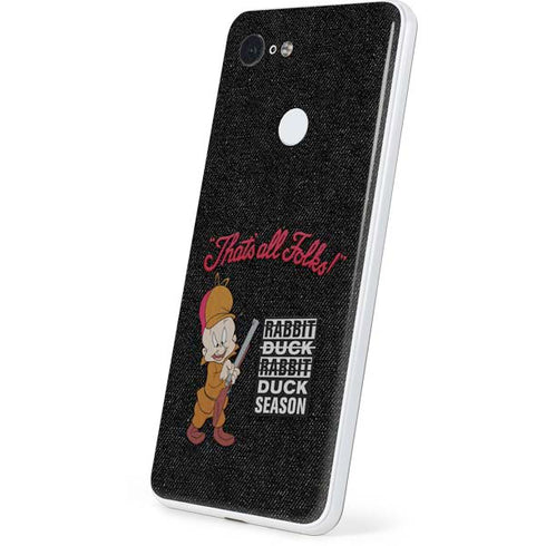 Looney Tunes Elmer Fudd Thats All Folks Google Pixel 3 Skin